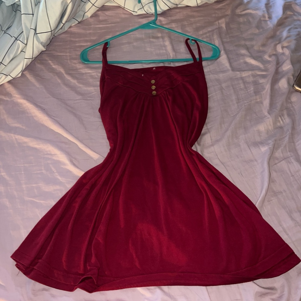 Express Burgundy Tank Top